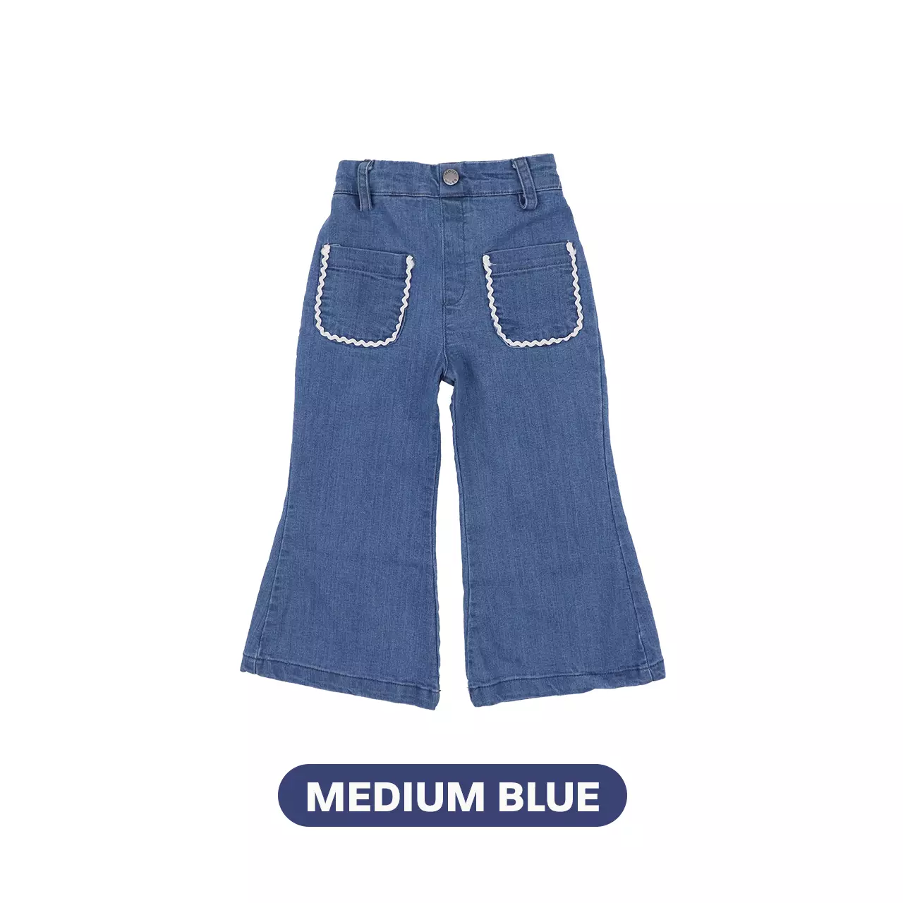 Mooi Celana Jeans Anak Kids Lea Denim Pants - Medium Blue
