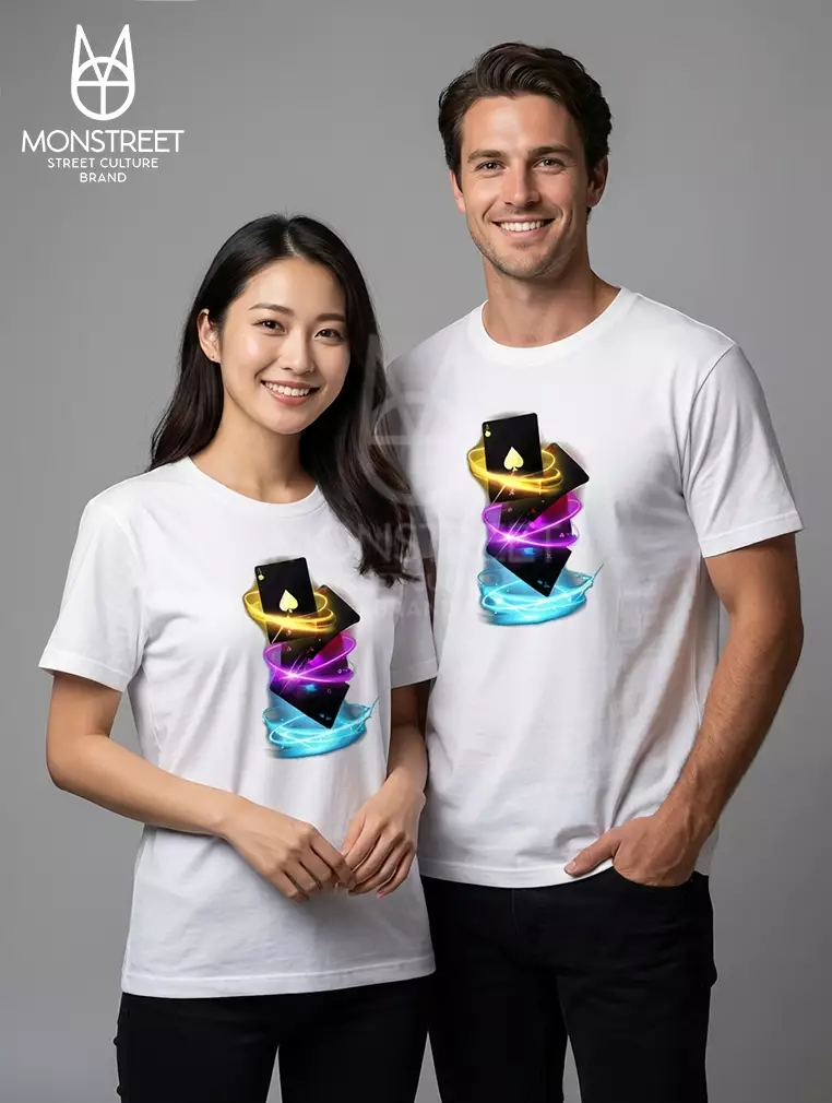 Monstreet Kaos Katun Combed 24S Grafis Reguler Fit Putih Tshirt UTR103 Cotton Combed 24S Graphic Tshirt Regular Fit White Tshirt