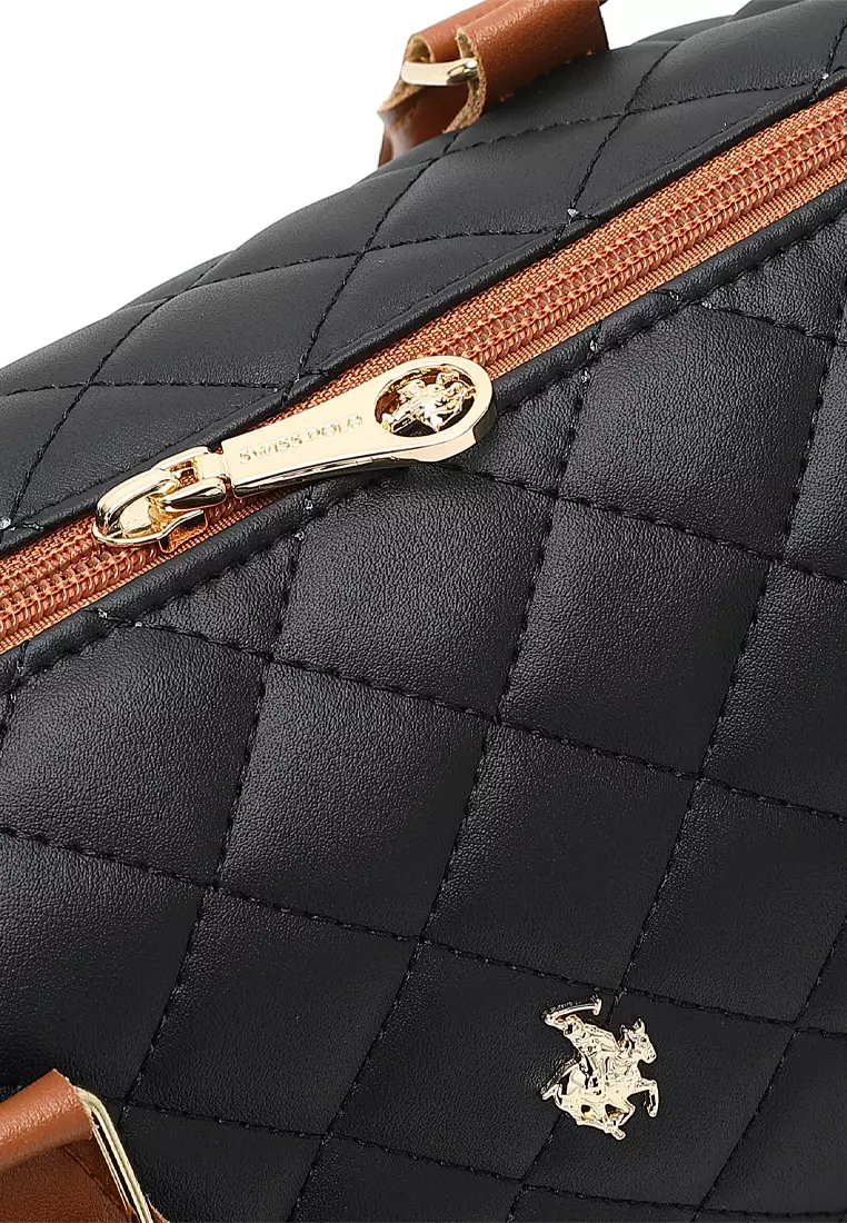 Buy Swiss Polo Tote Bag Shoulder Bag Black 2025 Online