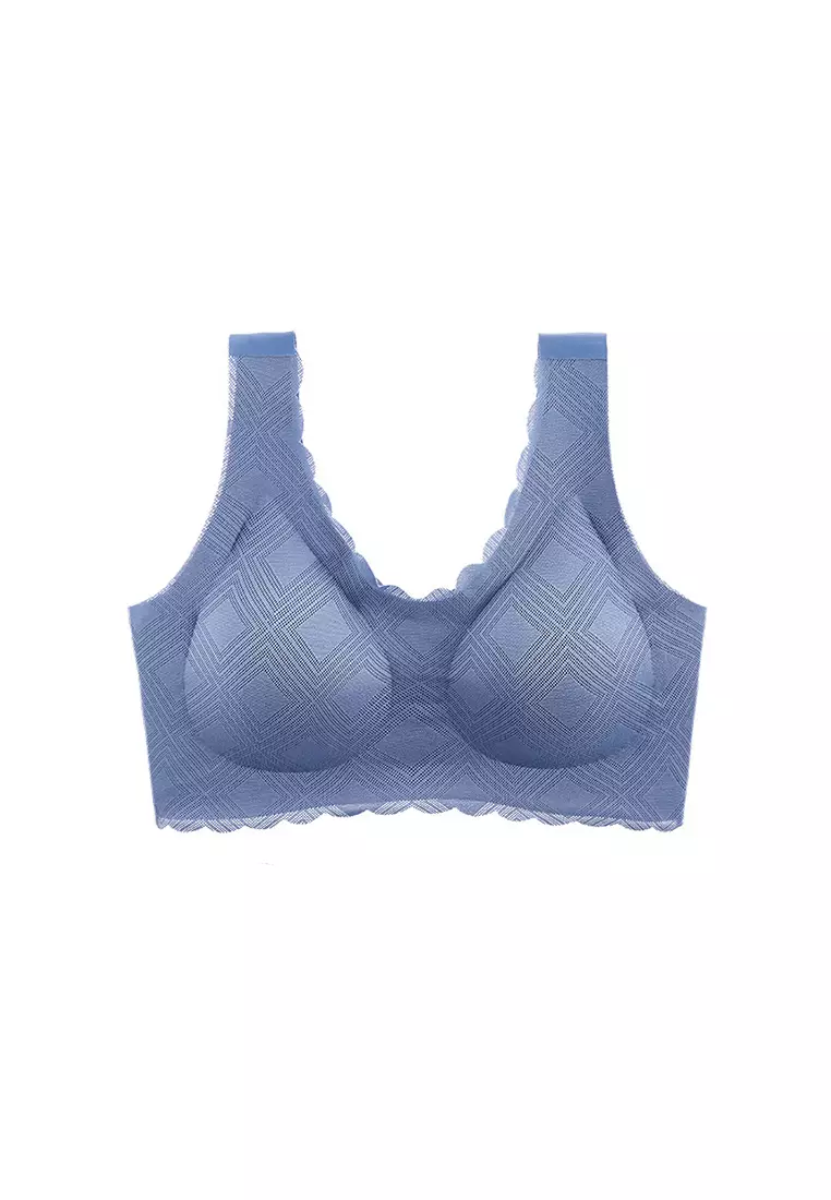 Seamless push-up sports bra