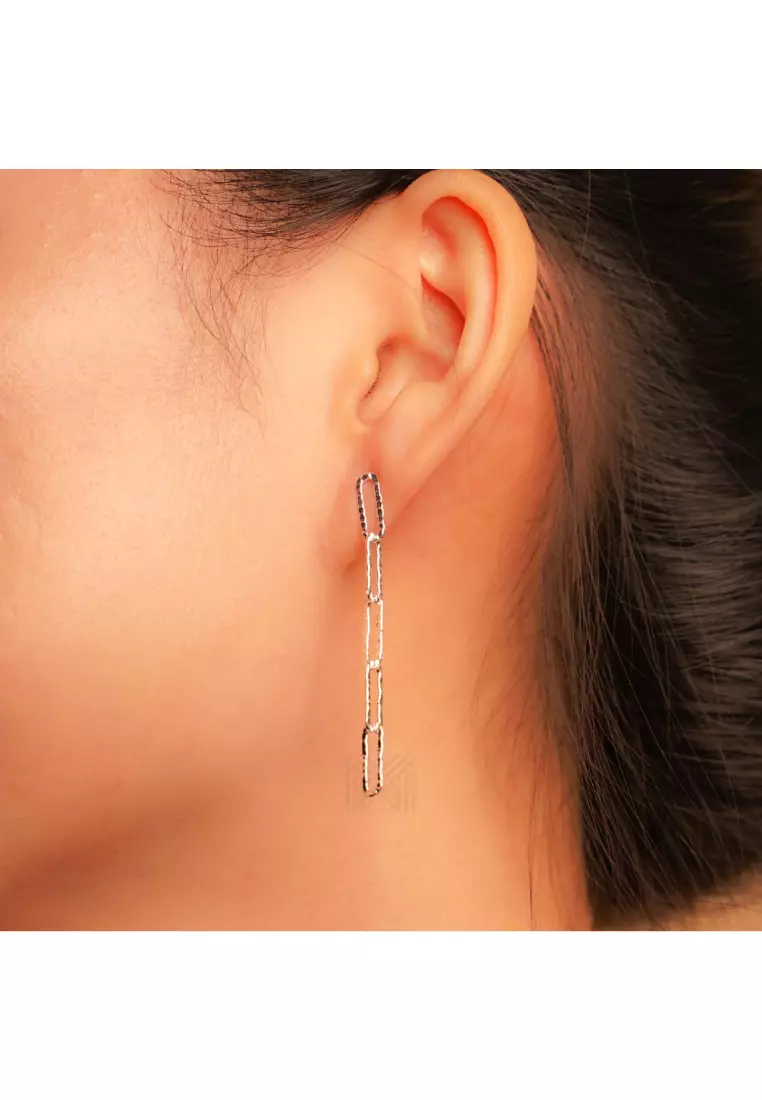 Chain clip on earrings discount
