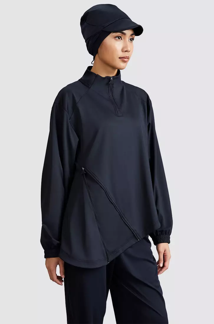TESHA 半拉链运动夹克