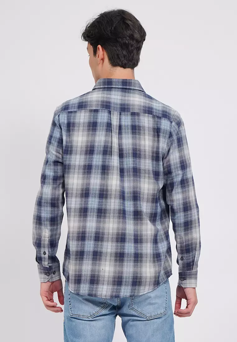 Regular Fit Long Sleeve Checks Shirt