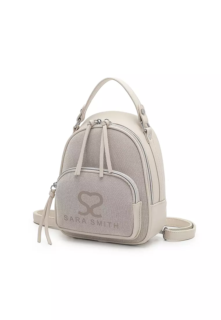 Women's Mini Backpack (Tas Ransel Wanita & Tas Punggung Wanita) - Putih