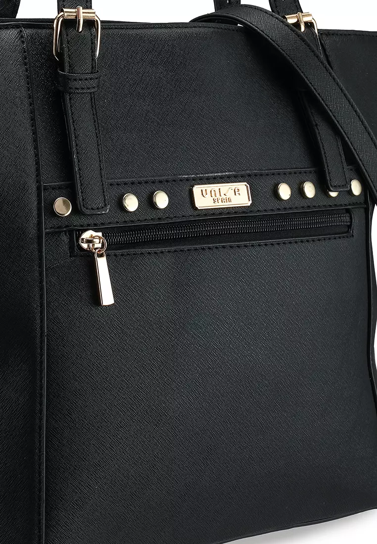 Saffiano Convertible Tote Bag