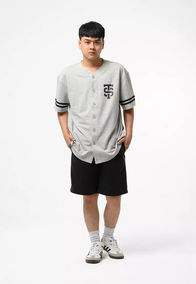 3Second Men's Shirt Short Sleeve Relaxed Fit Baby Terry Sporty Omrun HP-121224