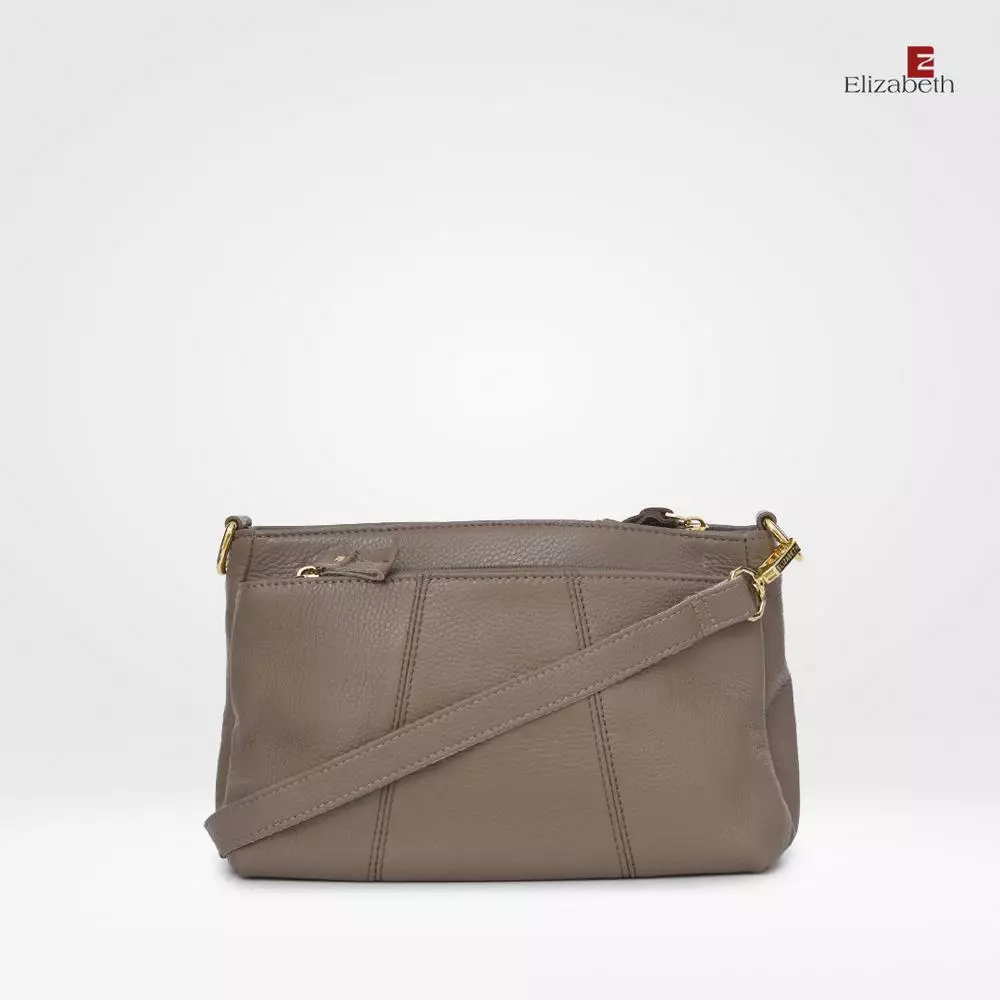 Tas Elizabeth Genuine Leather Sling Bag 0720-0512 Khaki