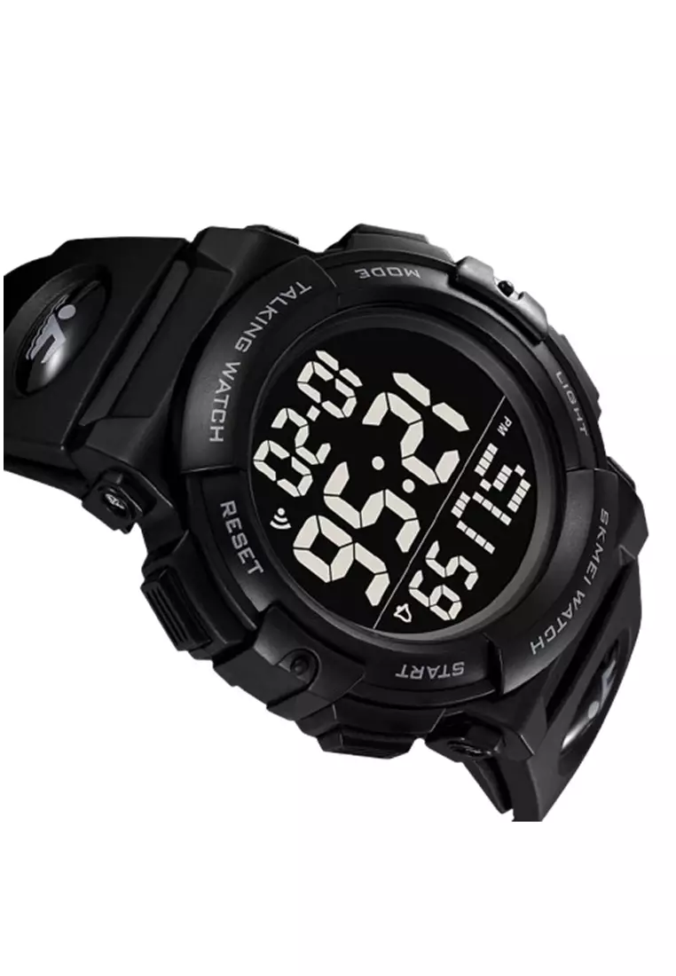 Jam Tangan Digital Pria 2322 Rubber Water Resist ORIGINAL - Black