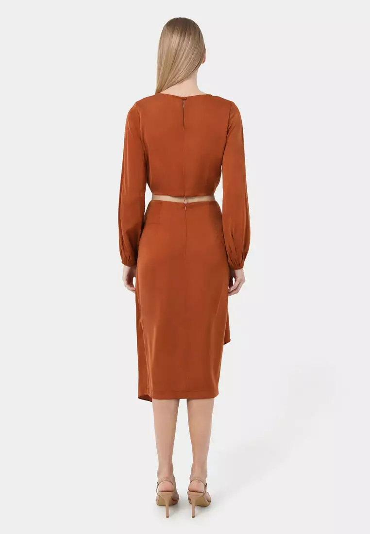 Buy FORCAST Zyana Knotted Front Wrap Skirt 2026 Online | ZALORA