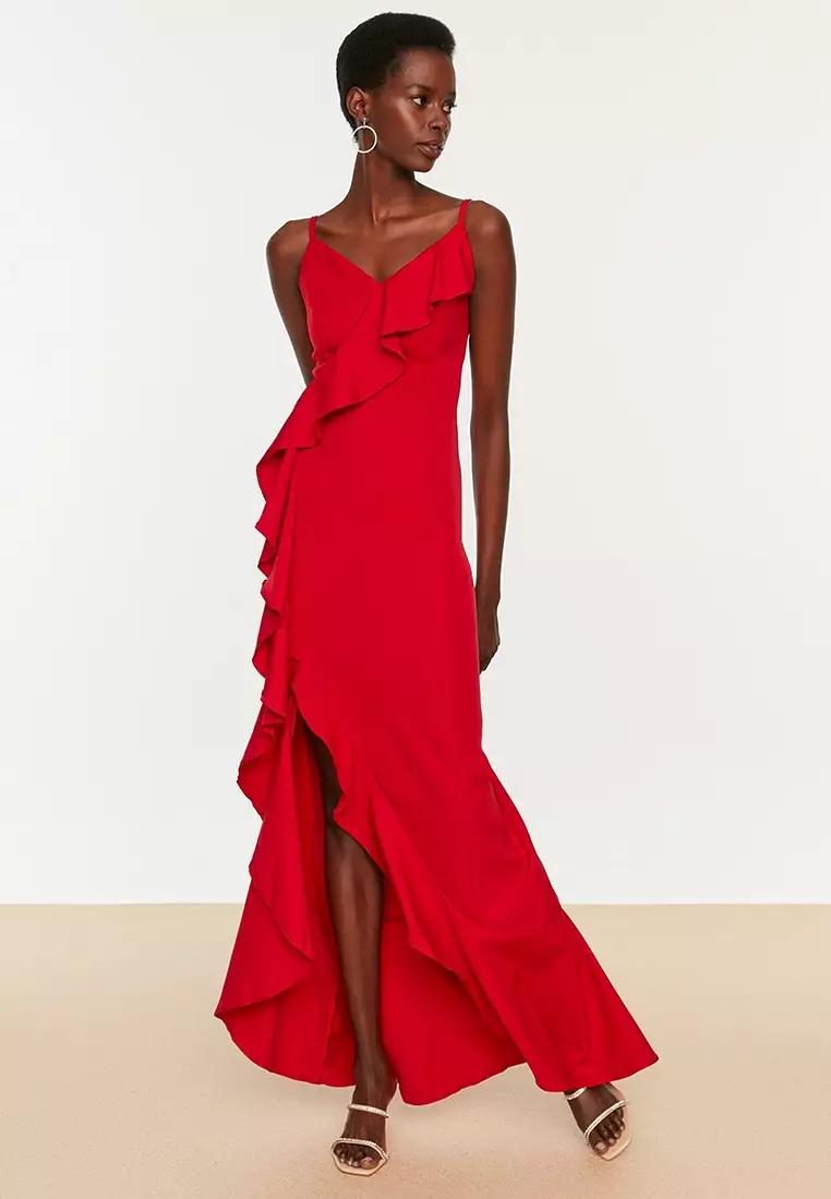 Red maxi best sale dress online