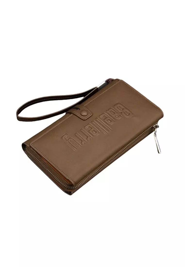 Dompet Pria Wanita Panjang Bahan Kulit PU Leather