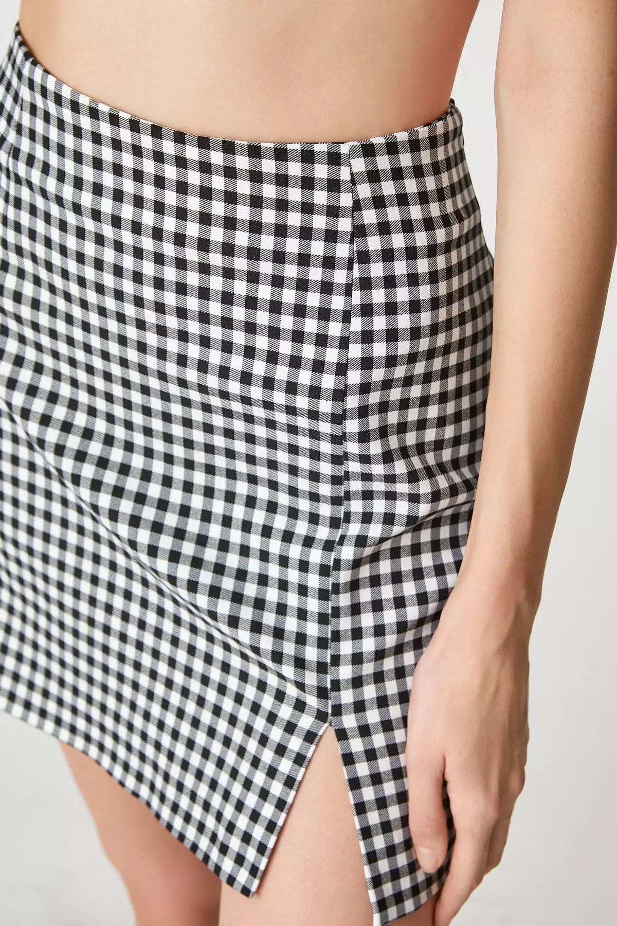 Black Plaid Skirt