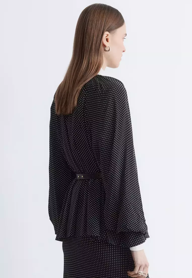 Balloon-Sleeve Blouse