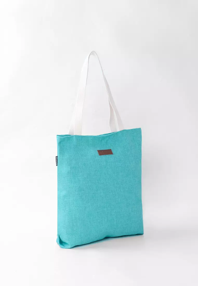 Totebag Wanita Tas Wanita Penutup Resleting Ellieja Series Biru