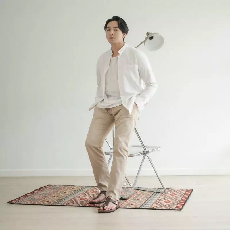 Cogen Sandal Jepit Pria Sendal Kulit Birken Vintage - Vester Brown