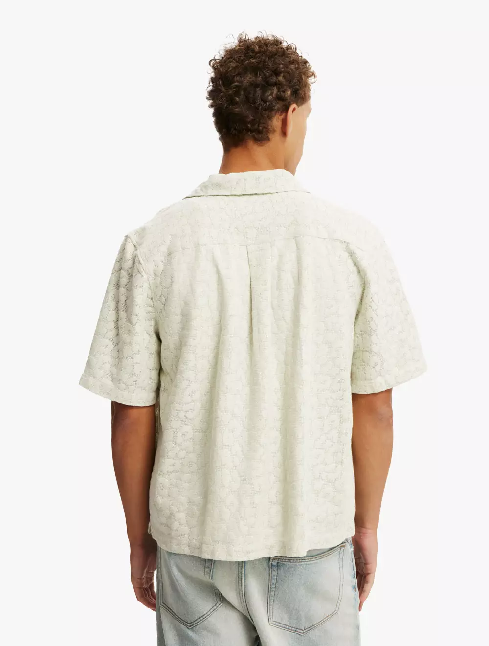 Cotton On - SHIRTS - Box Fit Short Sleeve Shirt - SAGE