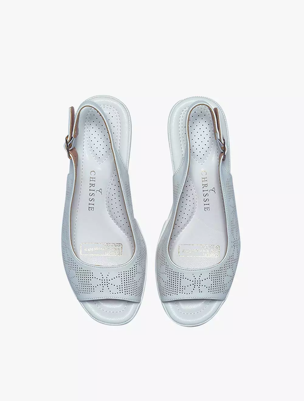 Payless Chrissie Womens Lulu Slingback Wedges - Off White_04