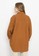 Mannequin brown Mannequin Crinkle Textured Pocket Shirt 6173EAA2F2E8DDGS_3