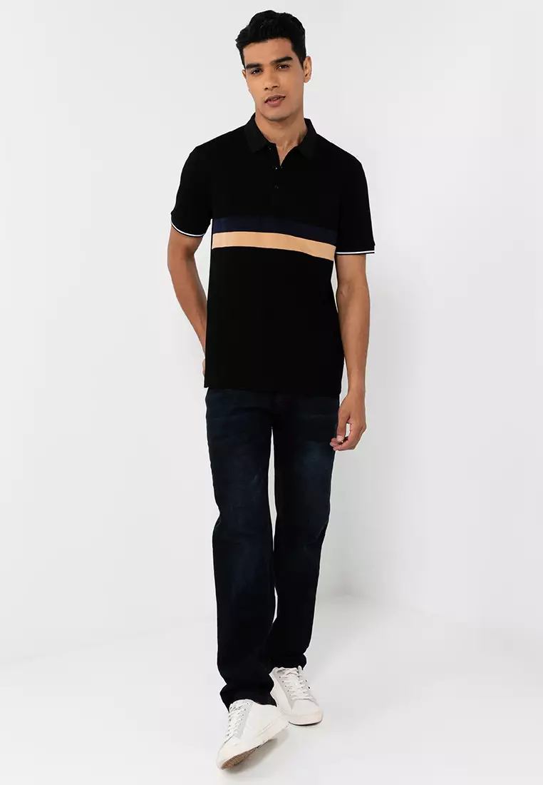 Block Stripes Polo Shirts