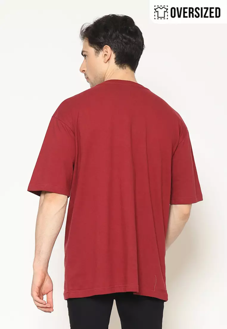 POLICE T-Shirt Cotton Oversized Pria 2079260061