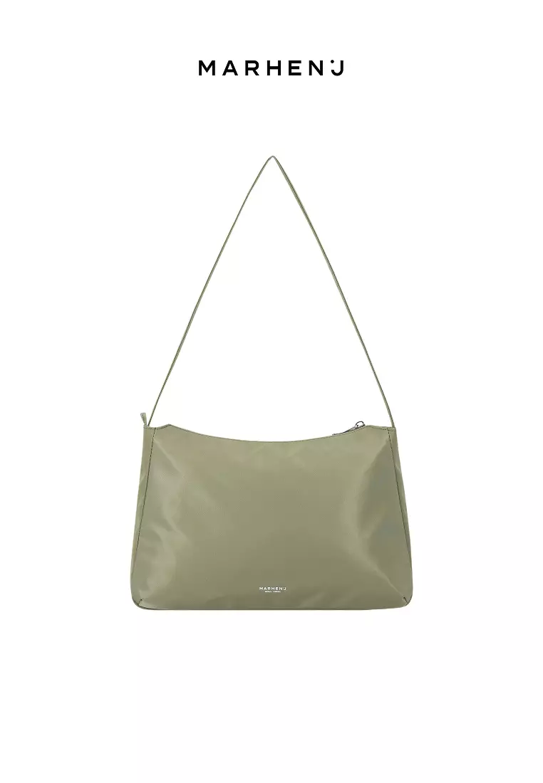 CIA L Nylon Crossbody Bag Sage Green