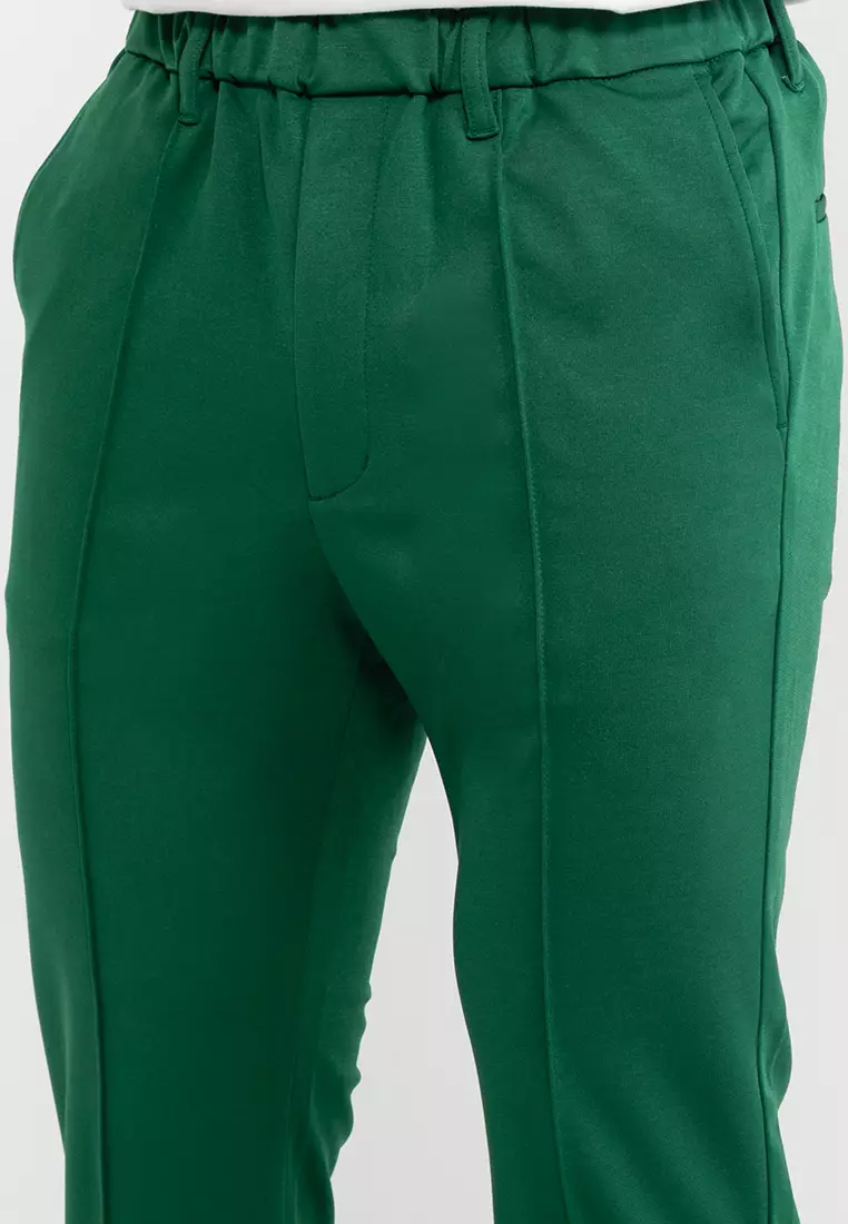 彩色打孔休閒褲