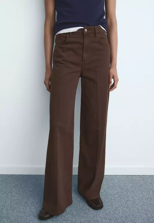 High-Waisted Wide-Leg Jeans
