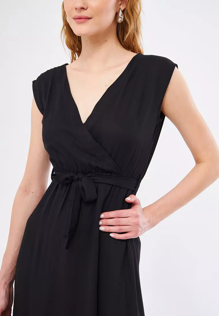 Waist Tie Wrap Dress