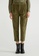 United Colors of Benetton green Velvet Chinos with Cuff 4620EAAD798FB8GS_1