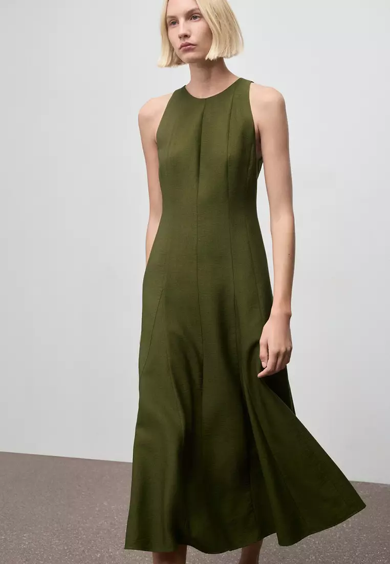 A-Line Dress With Godets