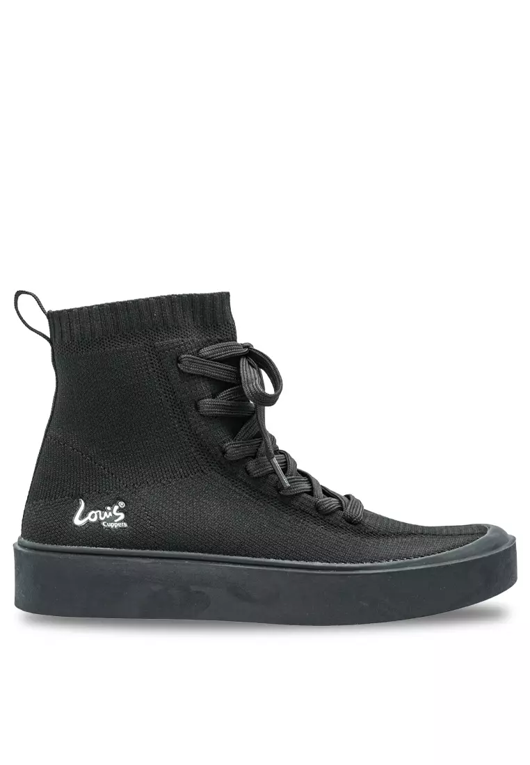 Louis Cuppers Women Lace up Knitted Lifestyle Sneakers - 240181010