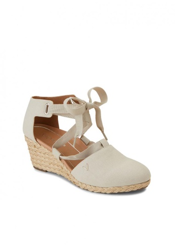 Vionic beige Women's Wedge Sandals Aruba Kaitlyn C751ESH05A4A51GS_1