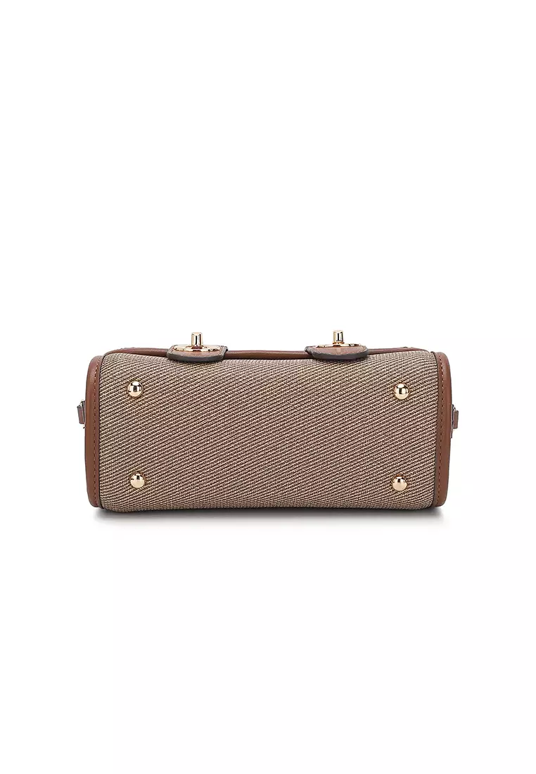 Women's Top Handle Bag / Sling Bag / Crossbody Bag / Shoulder Bag (Tas Tangan Wanita / Tas Selempang Wanita / Tas Bahu Wanita) - Cokelat