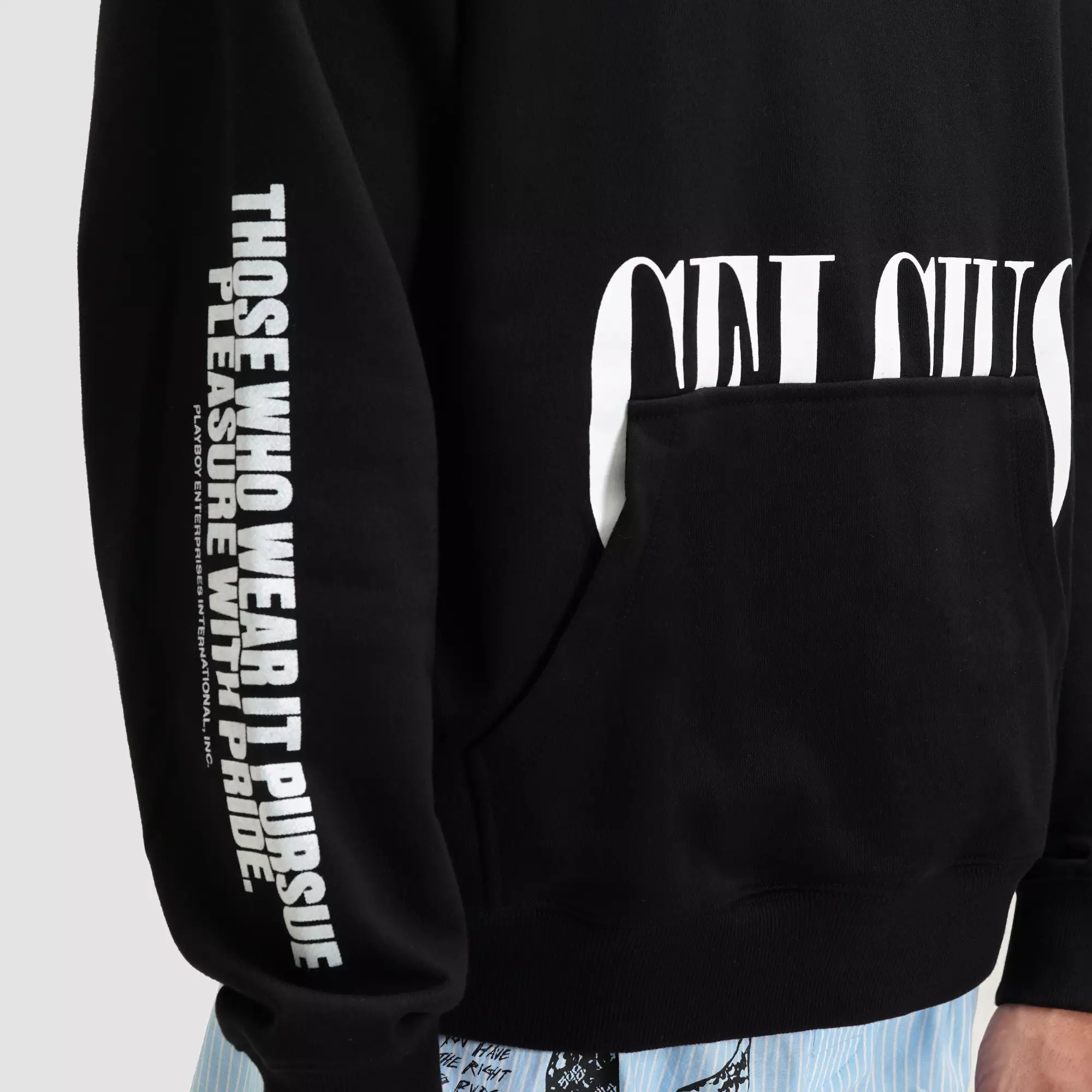 CELCIUS Playboy Facescan Hoodie LIN001623C Hitam