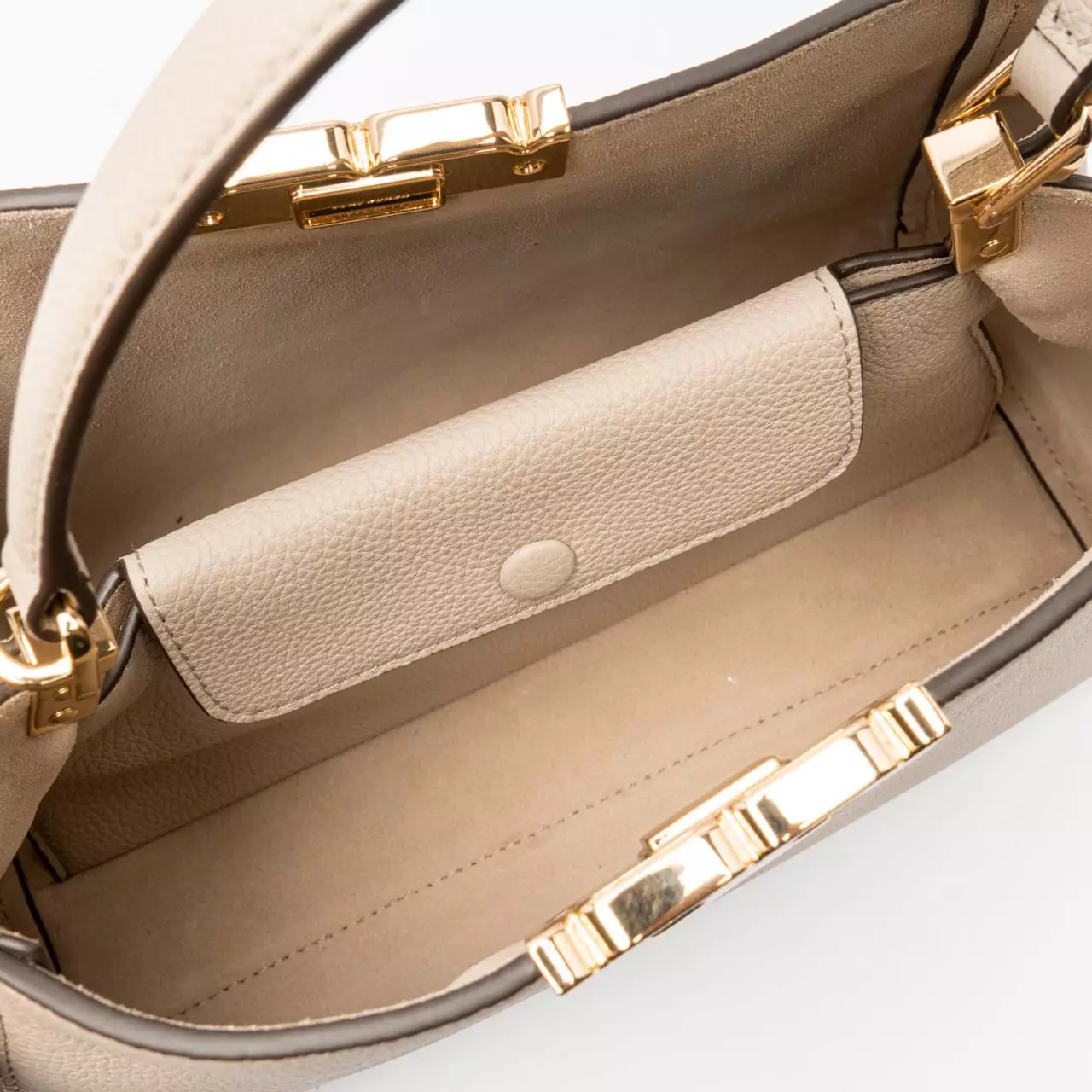 Eleanor Soft Medium Satchel Light Stone Ghw