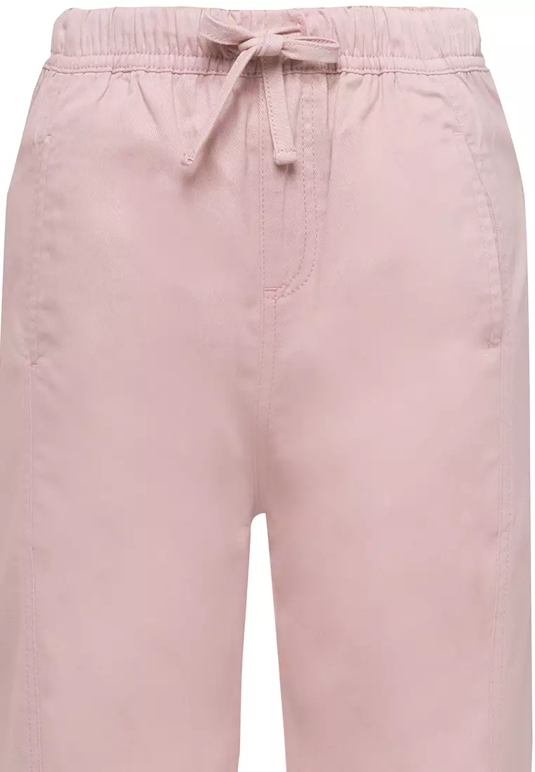 Pito Dito Girl Asky Celana Panjang Katun Anak Dusty Pink - Size 4