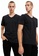 DeFacto black 2-pack Short Sleeve V-Neck Cotton Basic T-shirt ADA95AA7594903GS_4