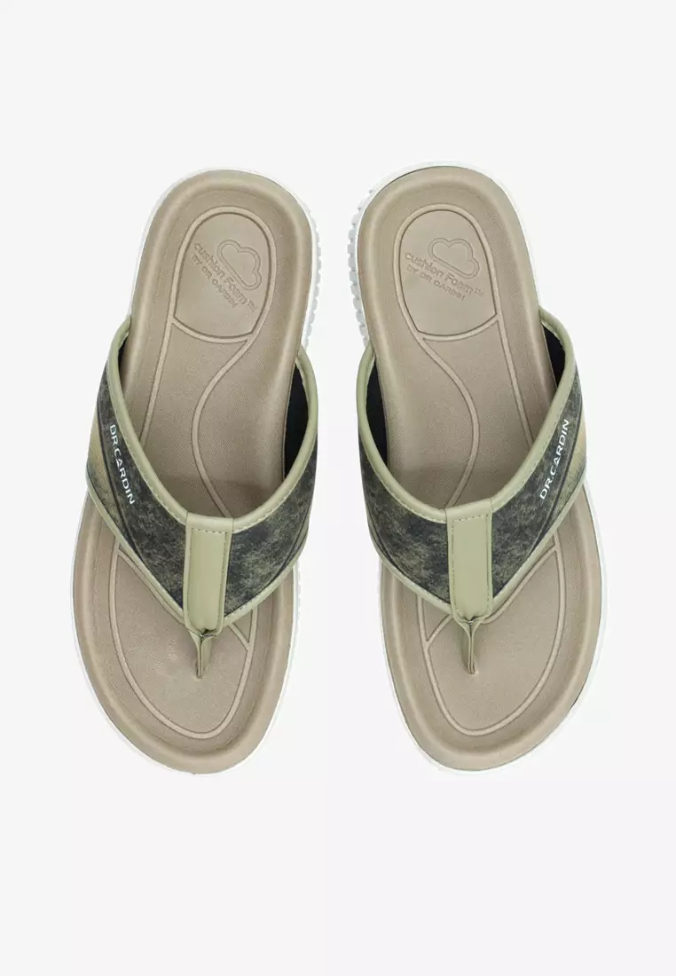 Mens cushion hot sale flip flops