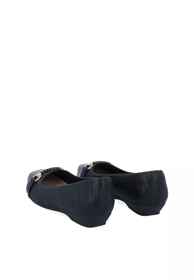 Black CR Annie Flats