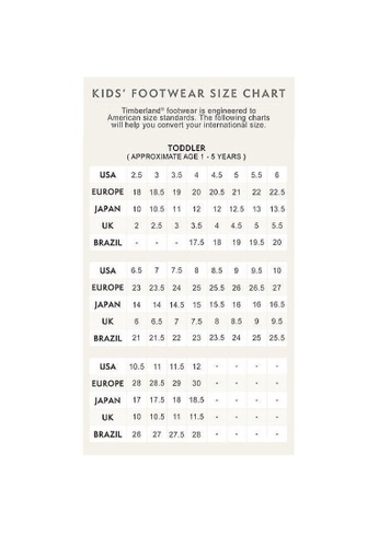 Timberland Size Chart Toddler