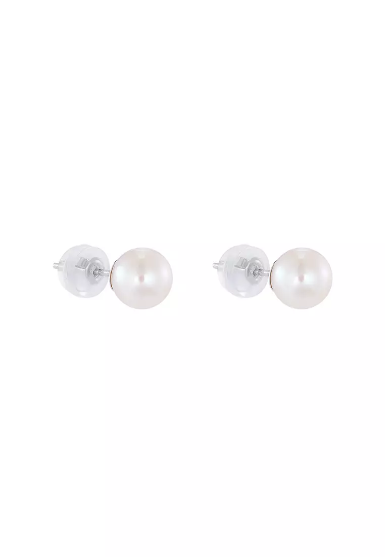 HABIB Freshwater Pearl Earrings in 375/9K White Gold BE61564