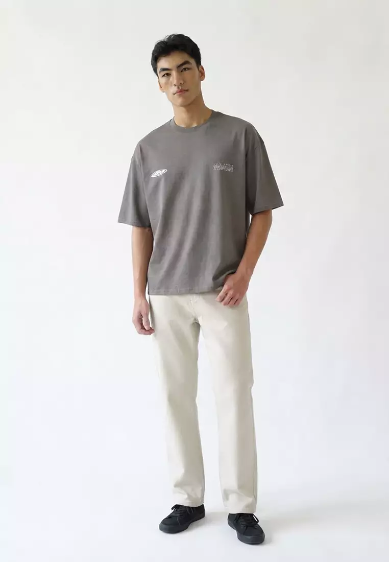 Cropped Fit Graphic T-Shirt