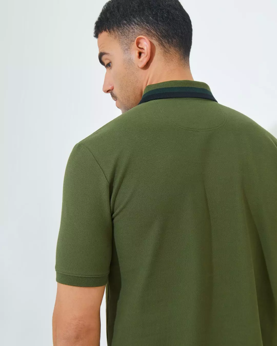 Jack Nicklaus Wolfgang Polo Shirt Pria Regular Fit Hijau Colour Dark Green