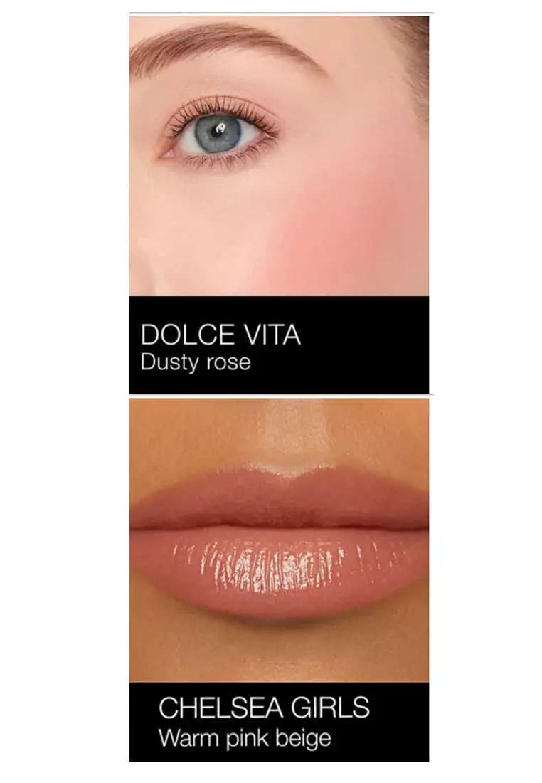 NARS Mini Afterglow Liquid Blush & Lip Shine Duo - Dolce Vita & Chelsea Girls