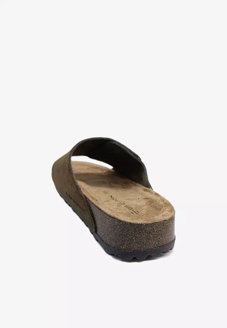 Dr. Cardin Men Cove Core Suede Comfort Sandals with Adjustable Strap D-SLB-8212