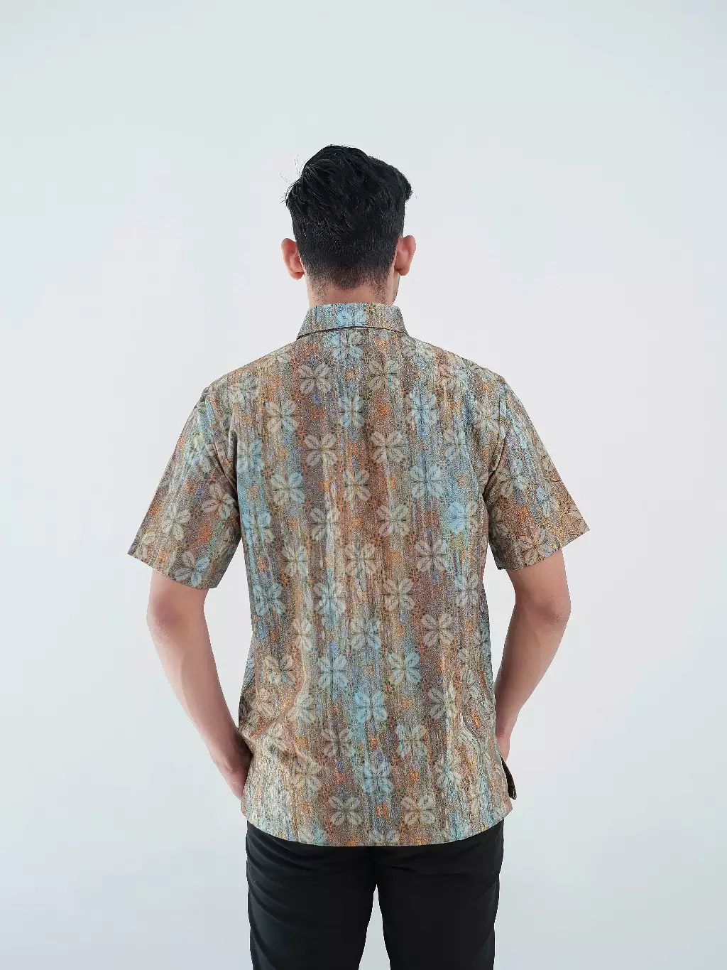 Ardana Kemeja Pendek Pria  Regular Fit Furing Digital Print