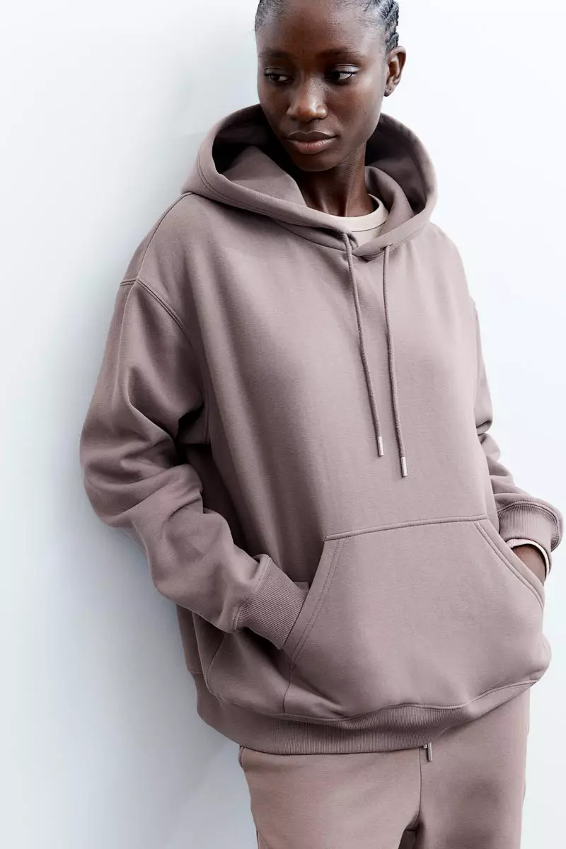 H&m Ladies Grey Hooded Jacket H&M Winter Coat Jacket Lined