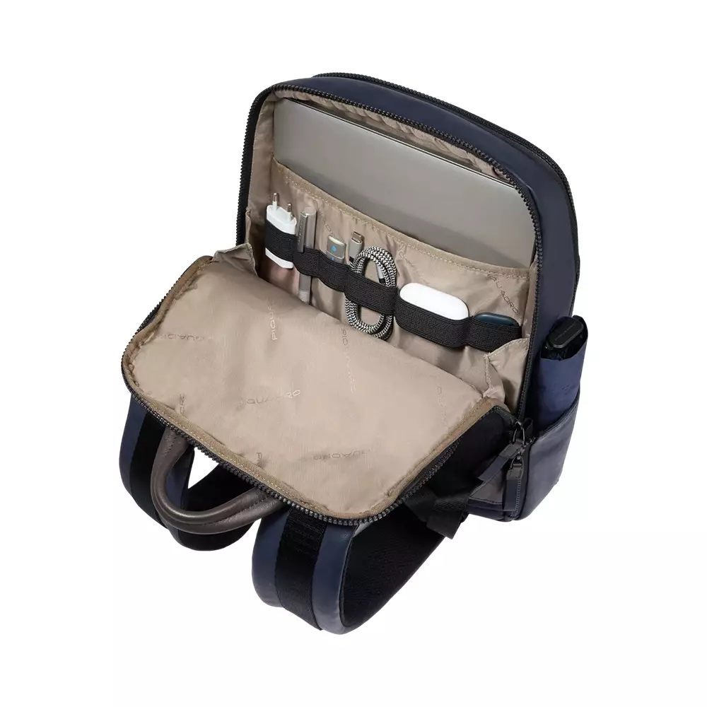 Laptop Backpack 14" in Leather Blue