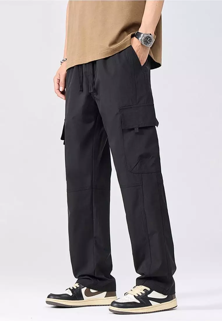 Drawstring Casual Cargo Pants