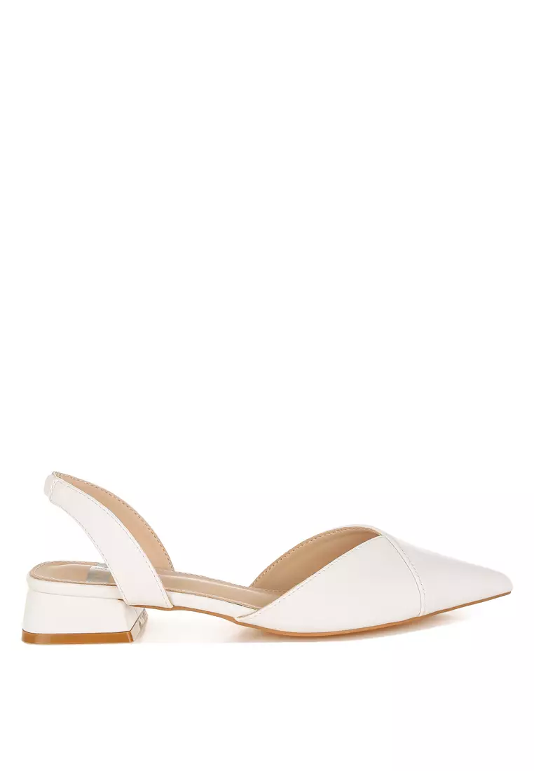 Discount on Rag & CO.  shoes - SKU: Soft Leather Slingback Sandals In White